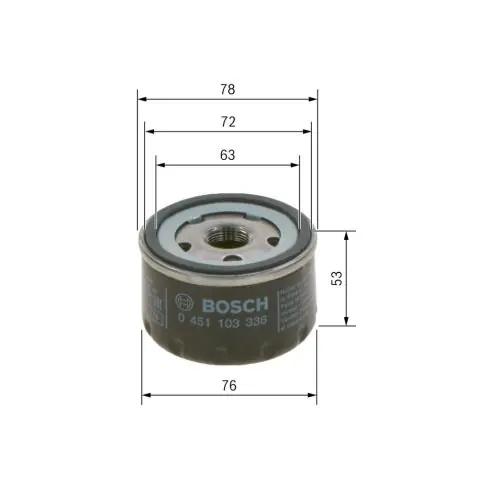 Akció BOSCH olajszűrő 0 451 103 336