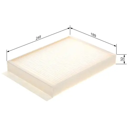 BOSCH Szűrő, utastérszellőztetés 1 987 435 058 Vásárlói kedvenc