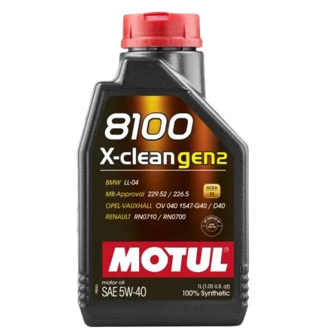 Korlátozott ajánlat MOTUL 8100 X-clean gen2 5W-40 1L motorolaj 109761