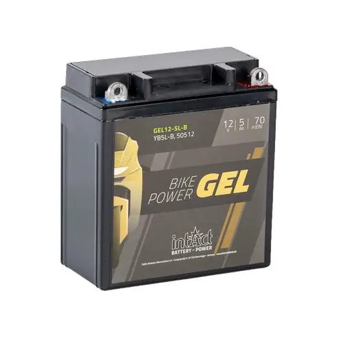 IntAct - 12v 5ah - GEL motor akkumulátor jobb+ * YB5L-B Árengedmény