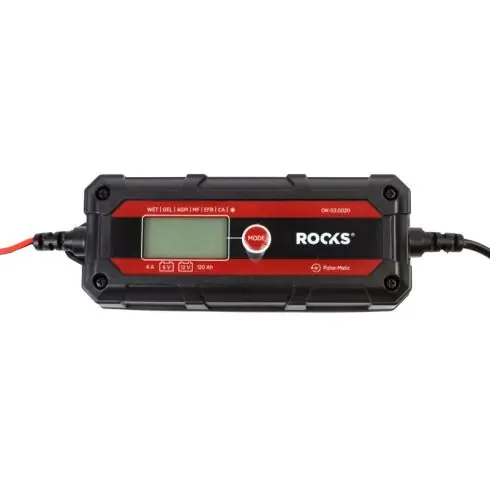 Rooks Automata Smart 6V 12V - 4A - 120 AH, LCD akkumulátor töltő OK-03.0020 Végkiárusítás