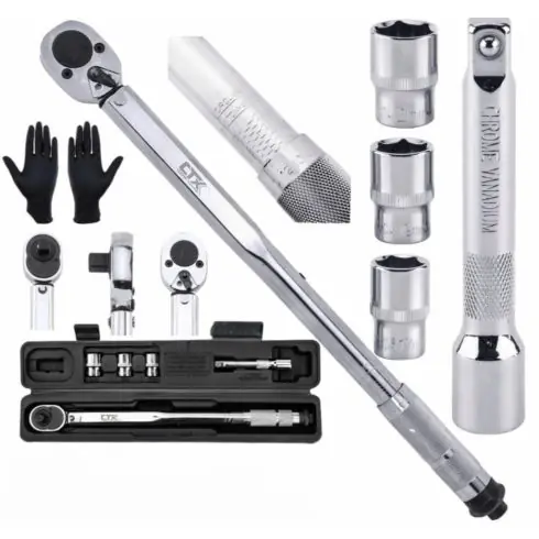 CTX WERKZEUGE NYOMATÉKKULCS 1/2 28-210 Nm CrMO és CrV + 3 DARAB CTX.31.0002 Szezonális akció