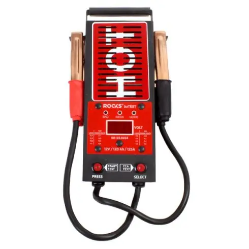 Ne maradj le Rooks Ellenőrző készülék, akkumulátor + terhelő villa 12V 10A OK-03.0024