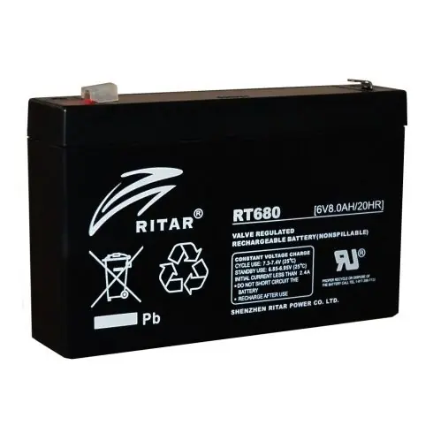 Ne maradj le Ritar RT680-F1 6V 8Ah zárt ólomakkumulátor