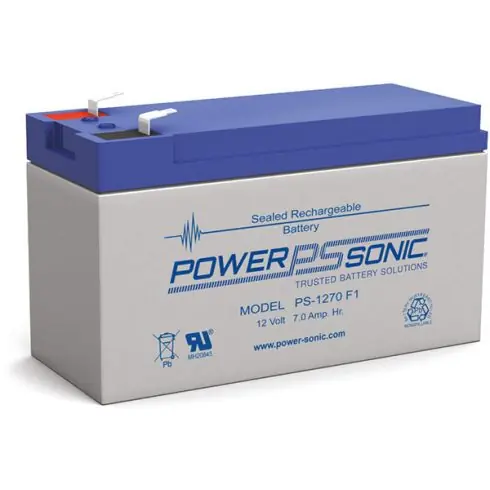 Biztonságos fizetés PowerSonic - 12 V 7 Ah - zárt savas akkumulátor PS-1270F1