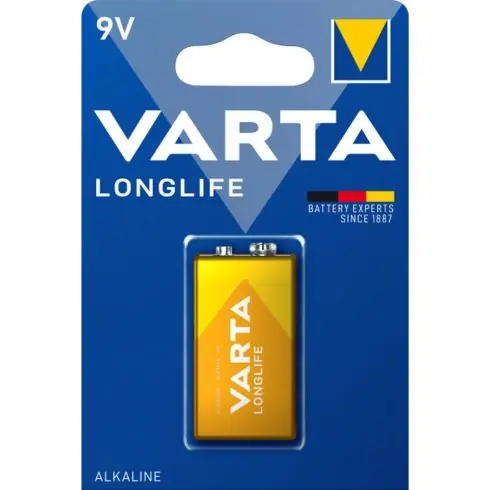 VARTA LONGLIFE 9 V-os/ E/ 6LR61 elem BL1 4122101411 Biztonságos fizetés