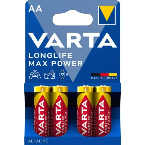 VARTA LONGLIFE MAX POWER ceruza/ AA/ LR06 elem BL4 4706101404 Árcsökkenés