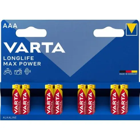 VARTA LONGLIFE MAX POWER mikro/ AAA/ LR03 elem BL8 4703101418 Vedd meg most