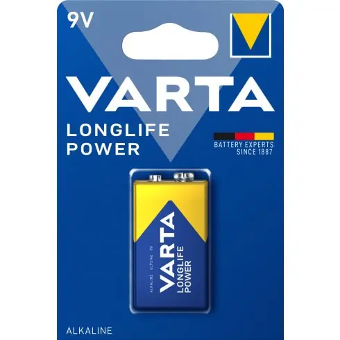 Szuper akció VARTA LONGLIFE POWER 9 V-os/ E/ 6LR61 elem BL1 4922121411