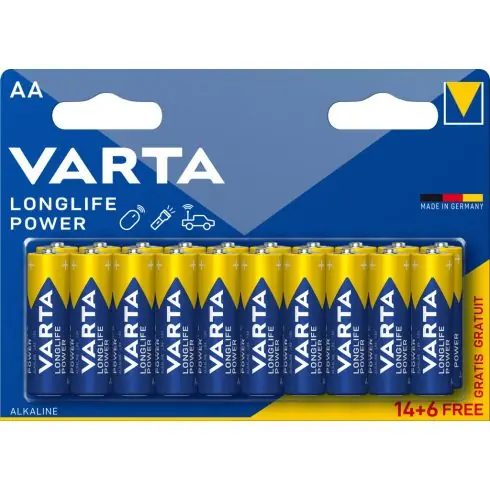 VARTA LONGLIFE POWER ceruza/ AA/ LR06 elem BL14+6 4906121792 Ne maradj le