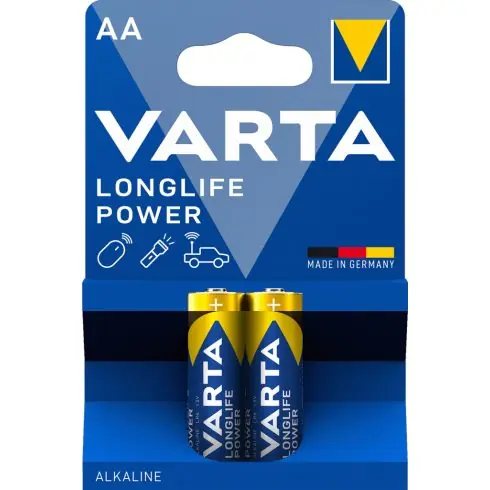 Legnépszerűbb VARTA LONGLIFE POWER ceruza/ AA/ LR06 elem BL2 4906121412