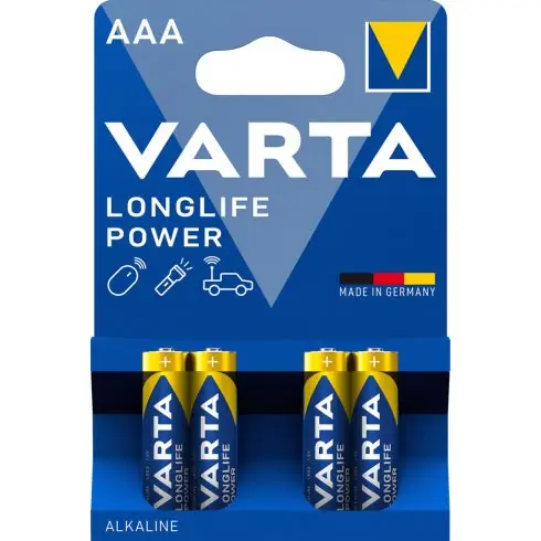 VARTA LONGLIFE POWER mikro/ AAA/ LR03 elem BL4 4903121414 Kiárusítás