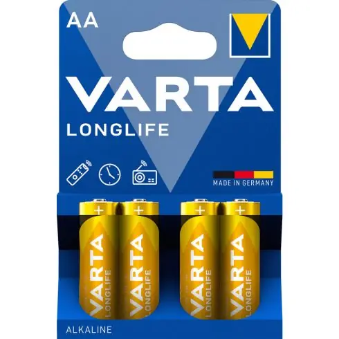 VARTA LONGLIFE ceruza/ AA/ LR06 elem BL4 4106101414 Biztonságos fizetés