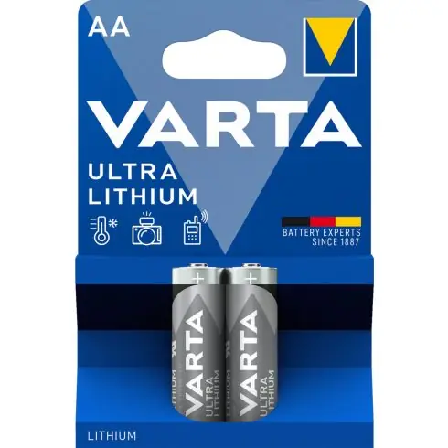 VARTA ULTRA LITHIUM ceruza/ AA/ LR06 elem BL2 6106301402 Bestseller