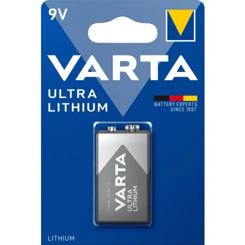 Rendeld meg most VARTA ULTRA LITHIUM 9 V-os/ E/ LR22 elem BL1 6122301401
