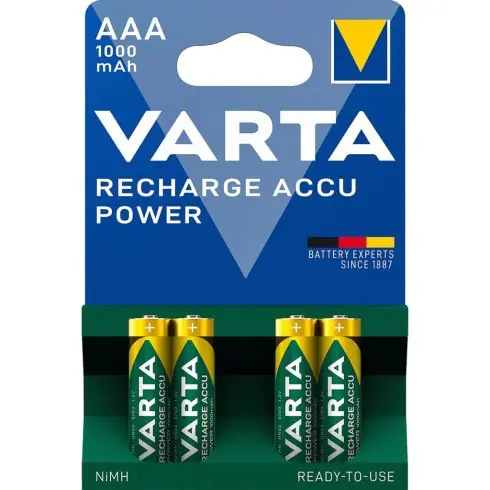 VARTA POWER akkumulátor mikro/ AAA 1000 mAh BL3+1 5703301494 Azonnal elérhető