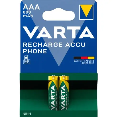 VARTA PHONE akkumulátor mikro/ AAA 800 mAh BL2 58398101402 Kedvezmény