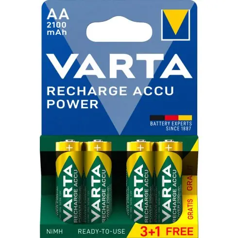 VARTA POWER akkumulátor ceruza/AA 2100 mAh BL3+1 56706101494 Különleges ajánlat