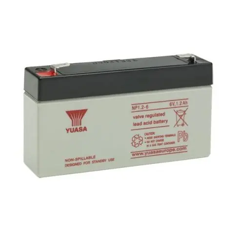 Korlátozott ajánlat YUASA Ipari VRLA Akkumulátor; 6 V, 1,1 Ah; zárt, gondozásmentes NP12-6
