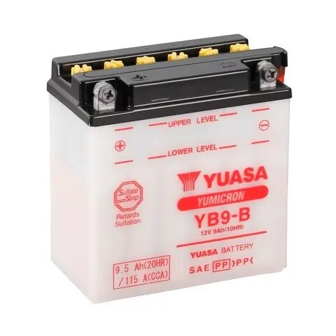 YUASA 12V 9Ah 130A Bal+ Indító akkumulátor YB9-B Ingyenes szállítás