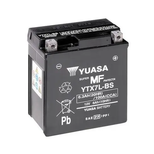 YUASA 12V 85A 6Ah Jobb+ Indító akkumulátor YTX7L-BS Vedd meg online