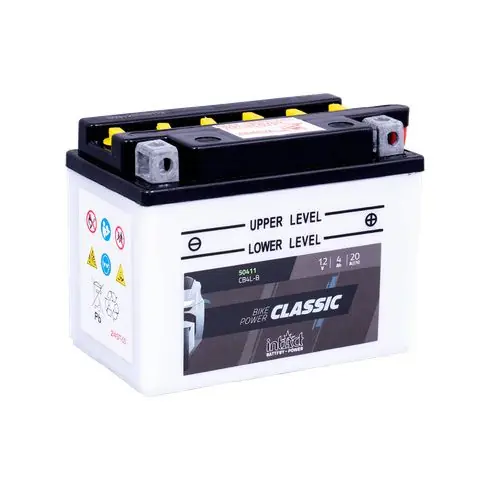 IntAct- 12v 4ah - motor akkumulátor - jobb+ * YB4L-B Expressz kézbesítés