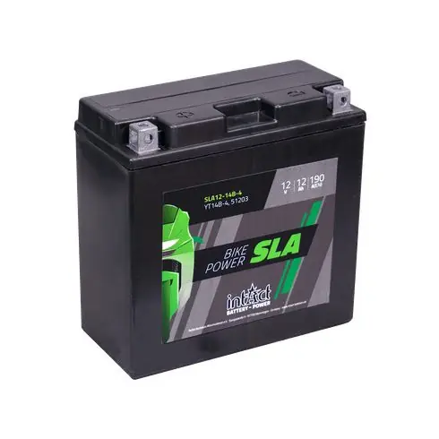 Szezonális akció IntAct - 12V 12Ah - SLA motor akkumulátor - bal+ * YT14B-4