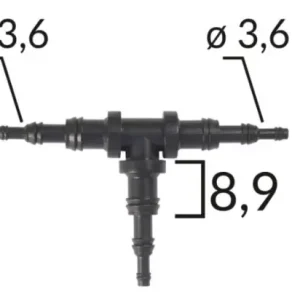 Expressz szállítás Univerzális vágható T elosztó, csatlakozó, bővítő, szűkítő háromféle átmérővel C60656 (1 db) [9]