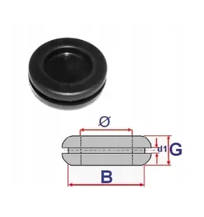 Kábelátvezető, vezeték átvezető gumigyűrű, gumidugó univerzális 16 mm-es belső átmérővel C60496 (1 db) Gyors kiszállítás
