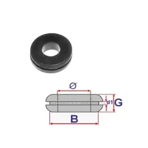 Kábelátvezető, vezeték átvezető gumigyűrű, gumidugó univerzális 8 mm-es belső átmérővel C60488 (1 db) Vedd meg most