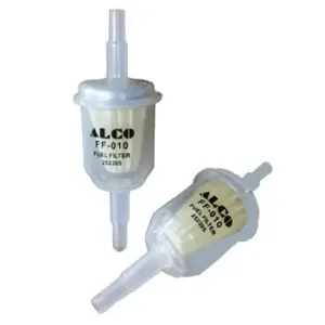 Benzinszűrő, üzemanyagszűrő univerzális 6 mm-es és 8 mm-es csőátmérőhöz, ALCO FF-010 (1 db) Kedvezményes ár