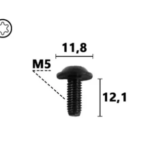 Audi, Cupra, Seat, Skoda, VW műszerfal és kárpit M5 menetes csavar Torx kulcsos több típushoz C70809 (1 db) [25] Legkelendőbb