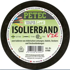Ajánlat PETEC ISOLIERBAND Szigetelőszalag 10 m x 15 mm x 0,15 mm tekercs 87000 (1 db)
