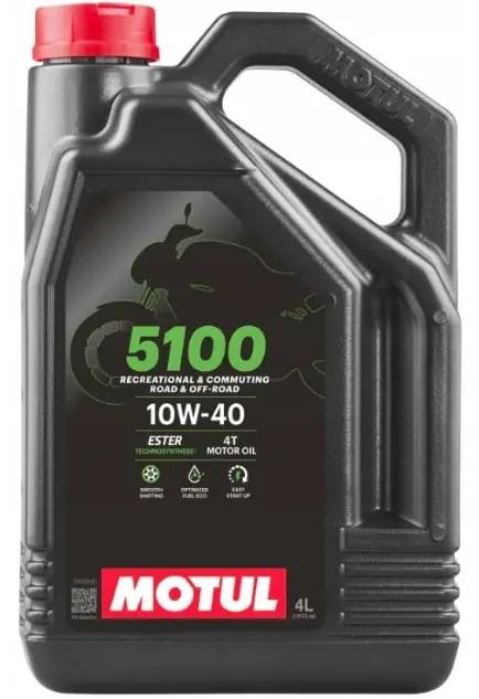 Legjobb ár MOTUL 5100 4T 10W40 ESTER MA2 MOTORKERÉKPÁR MOTOROLAJ FÉLSZINTETIKUS 4 liter