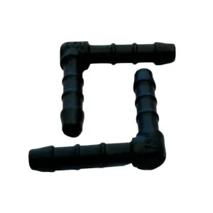 Gyors kiszállítás Műanyag csőtoldó 90 fokos, derékszögű 6 mm-es vastagsággal 200722 (1 db) [24]