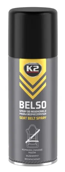 Biztonságos fizetés K2 BELSO Biztonsági öv regeneráló, tisztító spray 400ml B433