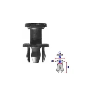 Volvo S40 / V40, S80 rögzítő patent küszöblécekhez A17489 (1 db) [21] Ajánlat