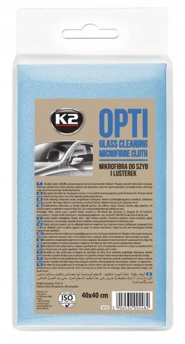 K2 OPTI Mikroszálas kendő szárításhoz ablakok és tükrök tisztísára optimalizálva,40x40cm (1 db) M430 Ne maradj le
