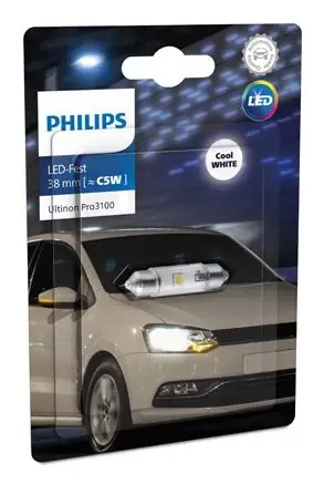 Népszerű PHILIPS Ultinon Pro3100 C5W soffita izzó helyettesítő 6000K LED (1 db) 11854CU31B1