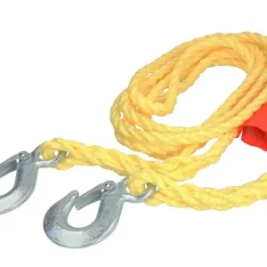 Vontató kötél, vontatókötél 1500 kg, 1,5T teherbírással, 4 méteres hosszúsággal, karabinerekkel MMT A155 004 Akció