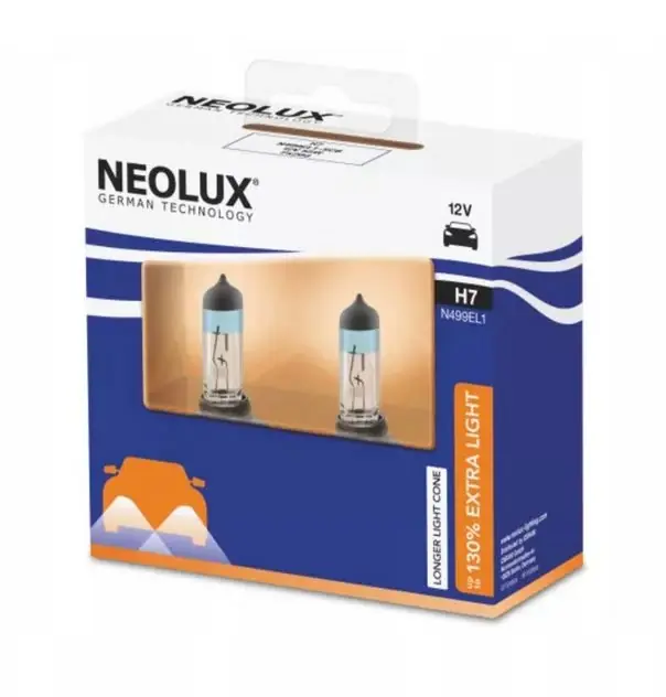 Expressz szállítás Neolux 150% Extra Light H7 Izzó N499EL1 -2SCB