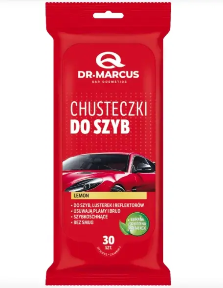 Kihagyhatatlan ajánlat Dr. Marcus üvegtisztító kendő, nedves törlőkendő citrom illattal, 30 db-os kiszerelés DRM237