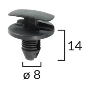 Alfa, Citroen, Peugeot, Opel, Fiat, Renault burkolatrögzítő patent OE 856553, 1609267280, 1622749580, 51834606, C60151 (1 db) [8] Ne maradj le