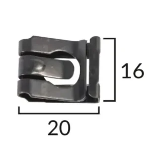 Opel, Renault, Saab kipufogó rögzítő lemezanya OE 856563, 7703080096, 92152112, C60612 (1 db) [9] Különleges ajánlat