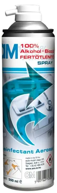 AM Alkoholos felület tisztító Alkohol spray, Isopropyl alkohol, 500 ml Szezonális akció