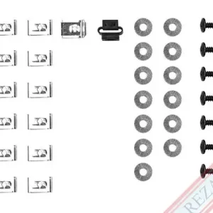 Audi alsó motorvédő burkolat rögzítő készlet, 43 db-os szett, 150110 Prémium
