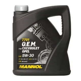 Szuper akció Mannol Energy Formula OP motorolaj O.E.M. Chevrolet, Opel 5W-30 4L 7701