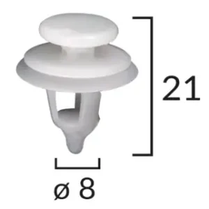 Citroen, Peugeot ajtókárpit és díszléc rögzítő patent több típushoz OE 699050 / 11261 (1 db) Biztonságos fizetés