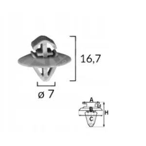 Azonnali szállítás Iveco Daily, Opel Movano, Vivaro, Renault Kangoo, Master rögzítő patent 71187(80806042A)
