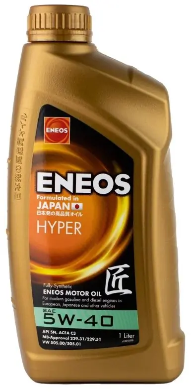 ENEOS Premium Hyper motorolaj 5W-40 1L Végkiárusítás